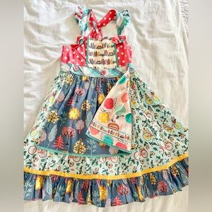 Matilda Jane size 8 VGUC Bike Path reversible knot dress